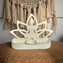 Ljuslykta Buddha & Lotus (Minialtare)