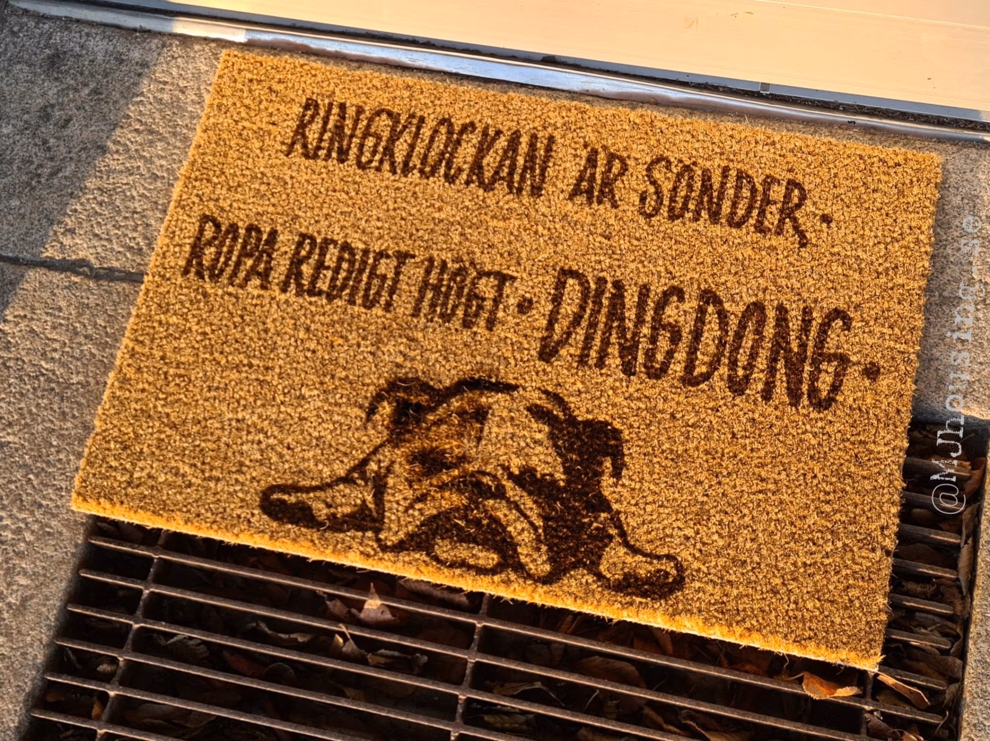 Personlig Dörrmatta - MJhousing.se