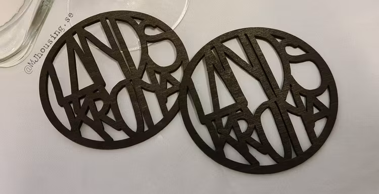 Glasunderlägg 2-pack