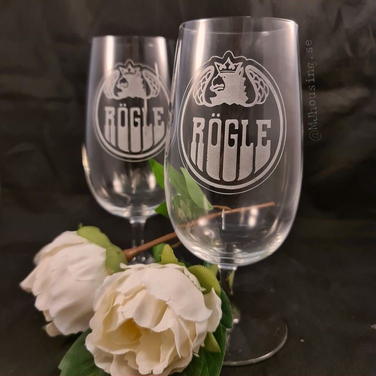 Graverat Ölglas L O G G A