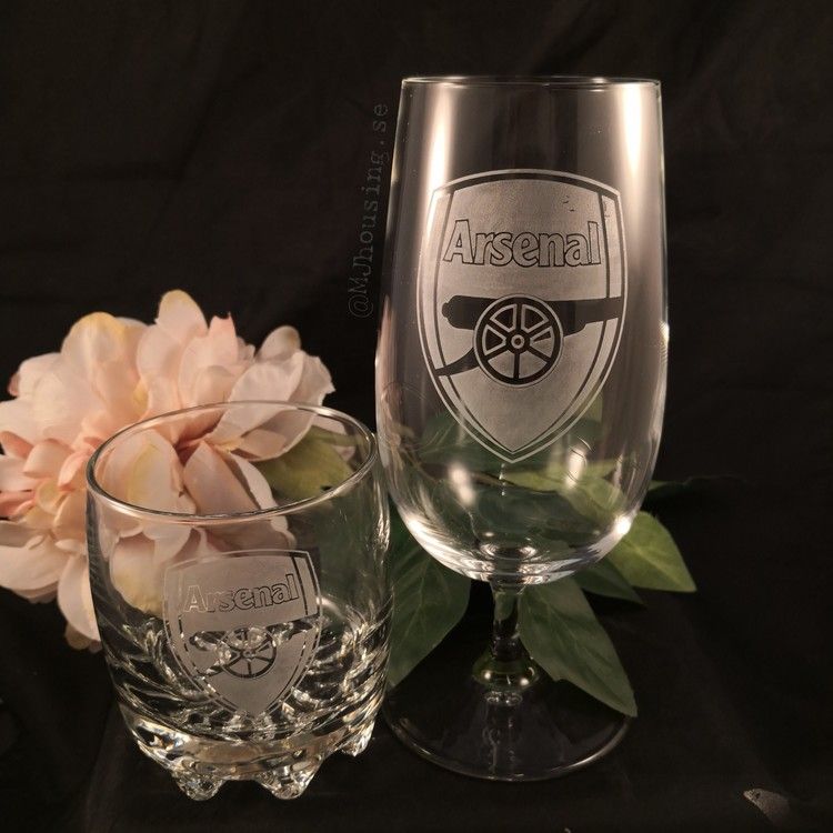 Graverat Ölglas L O G G A