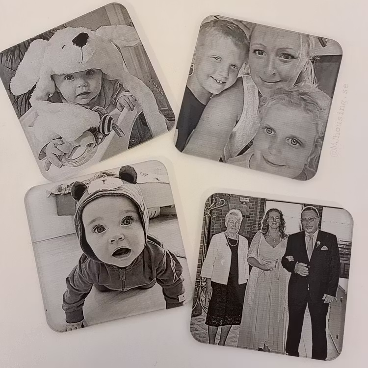 Glasunderlägg Exklusive med Foto