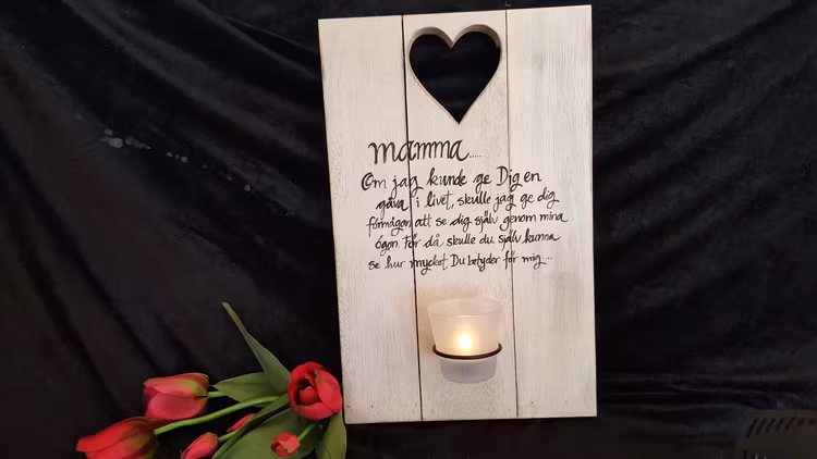 ljushållare Lycklig