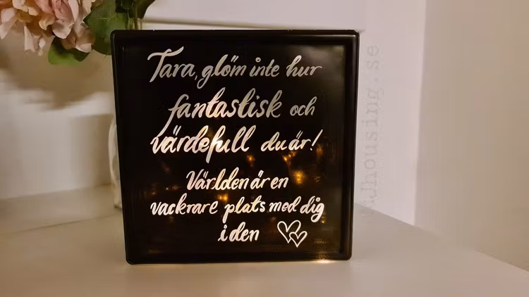 Glasblock Black