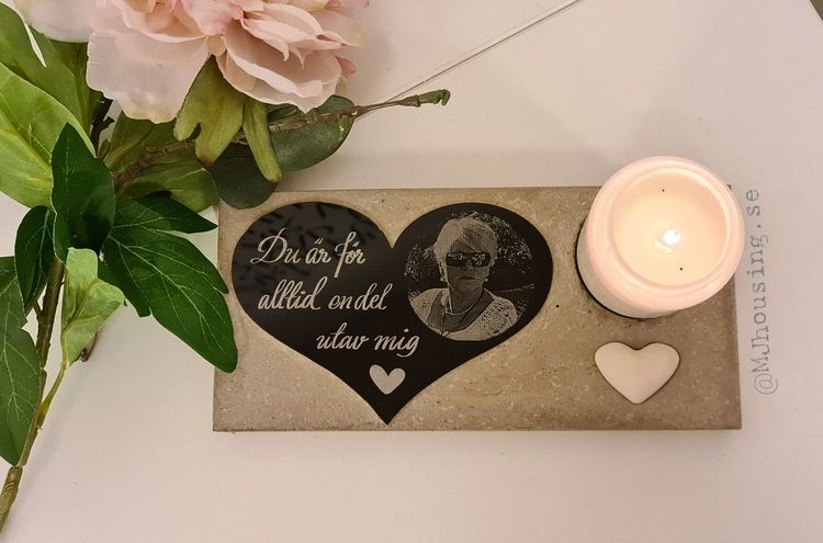 Gravdekoration med Foto