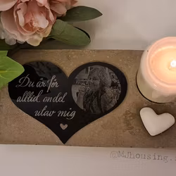 Gravdekoration med Foto