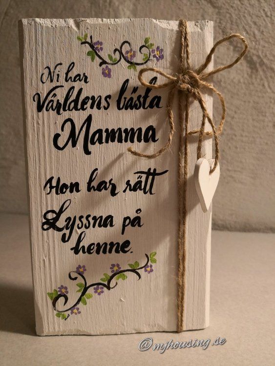 Trätavla Budskap