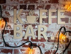 Väggord KAFFEBAR