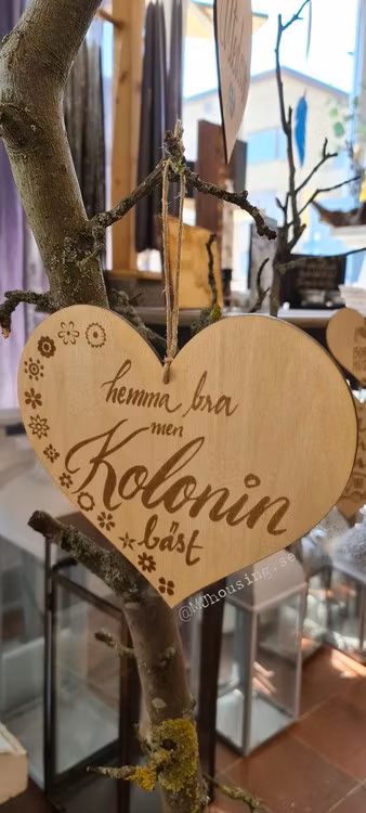 Träskylt Koloni