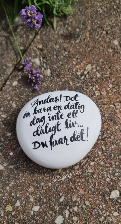 "Sten" med dina ord & tankar