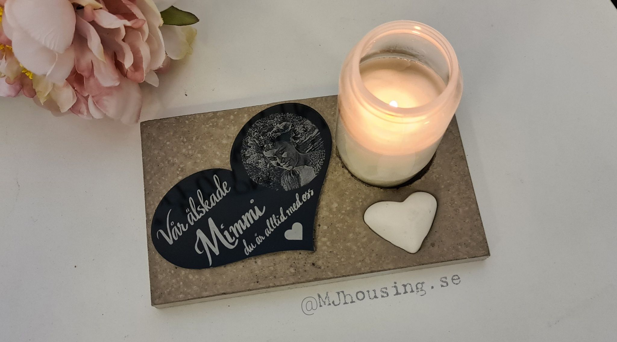 Gravdekoration med Foto