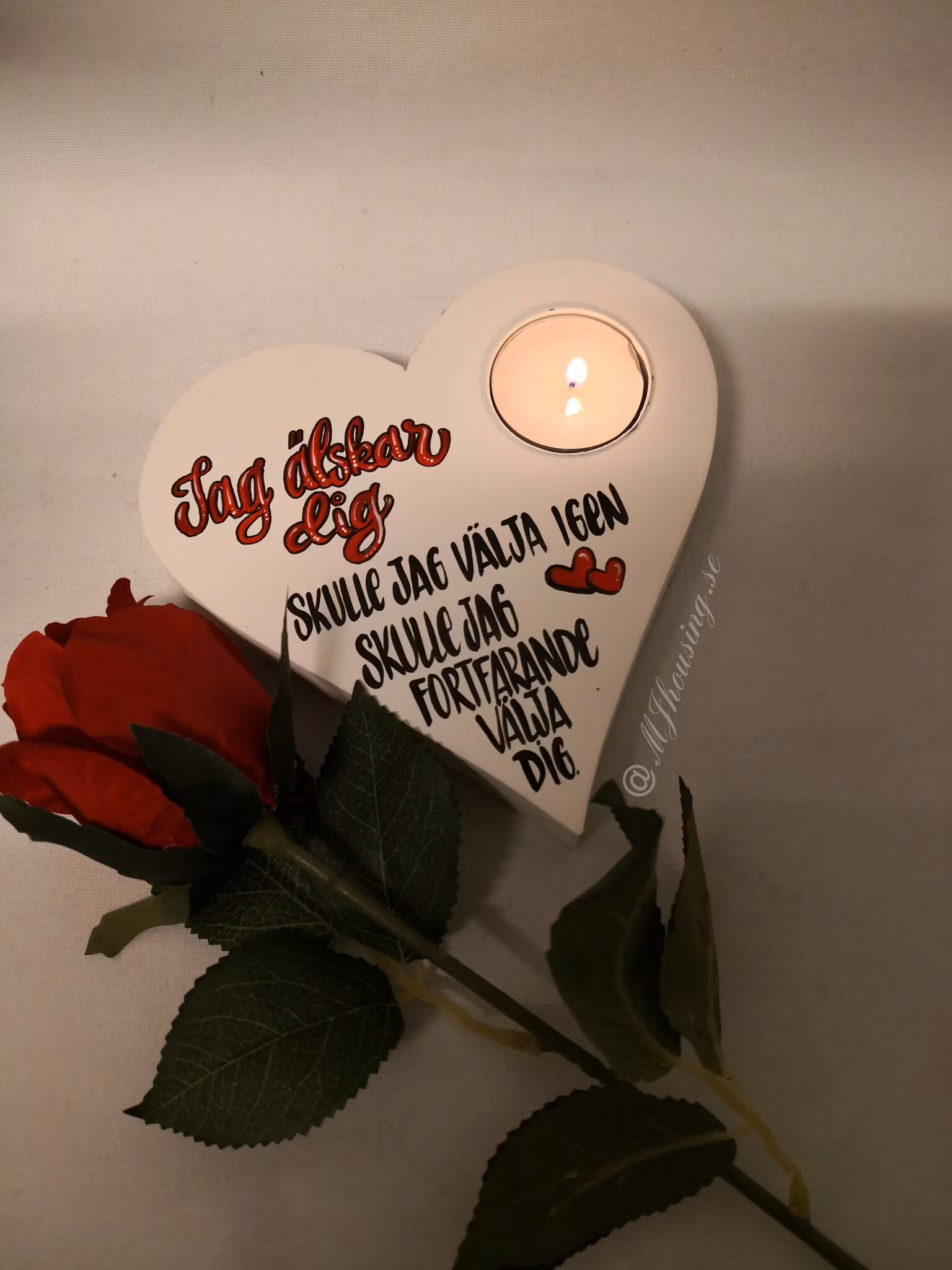 ljushållare Hjärta