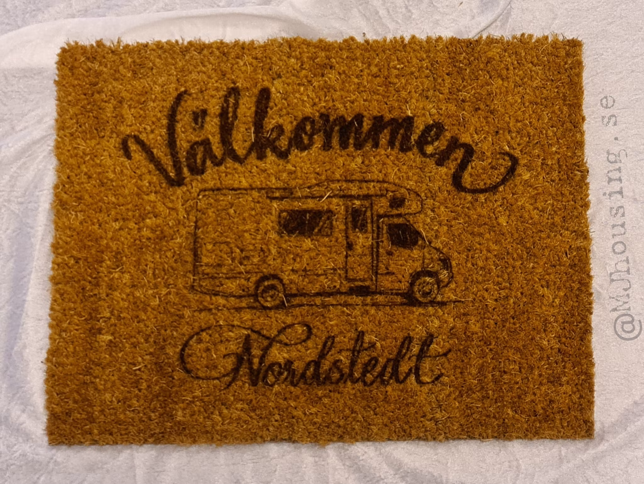 Personlig Dörrmatta Campingliv