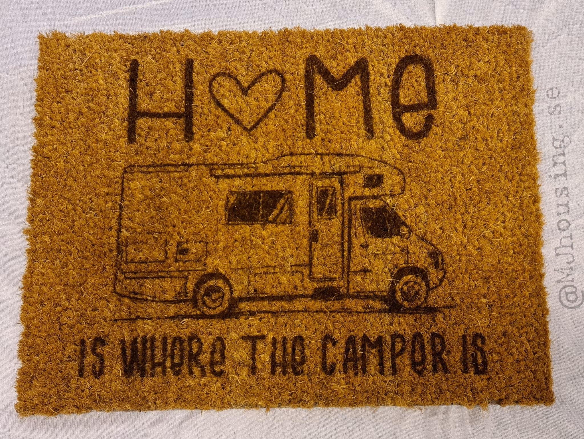 Personlig Dörrmatta Campingliv