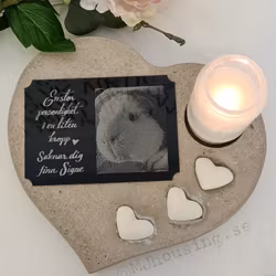 Gravdekoration Hjärta med Foto