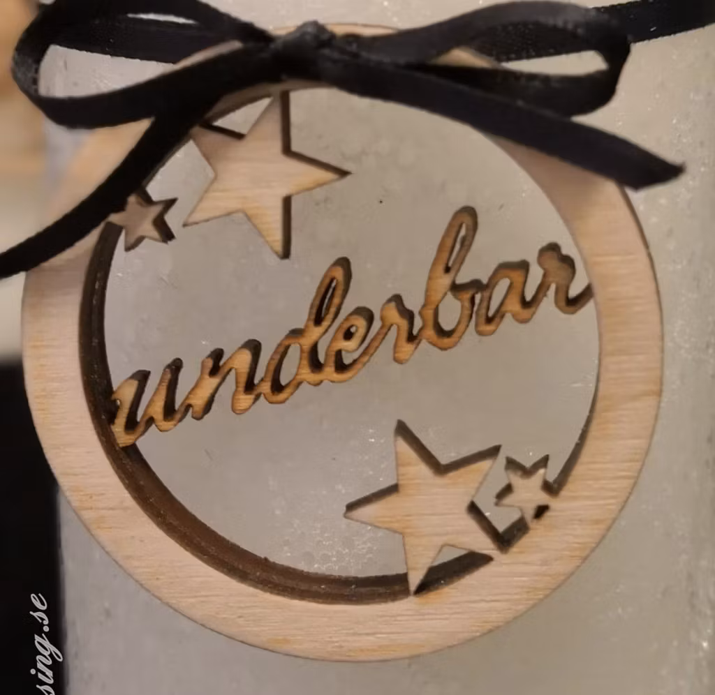 Ljusdekoration med dina ord & tankar
