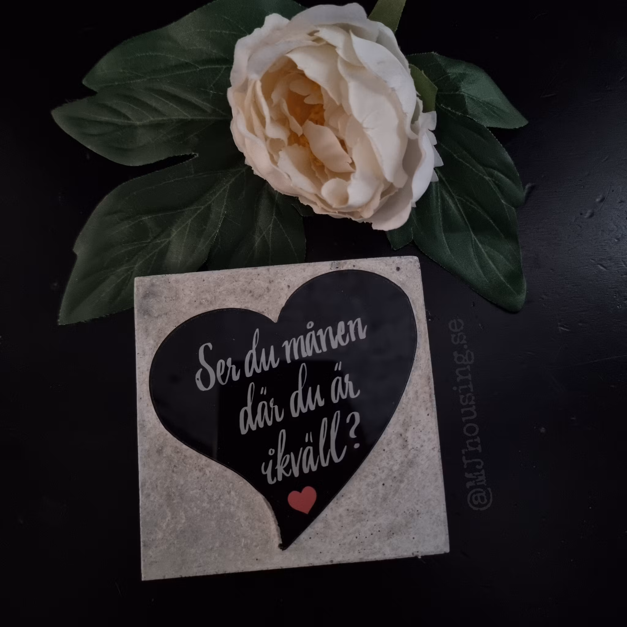 Gravdekoration Hjärtats tanke