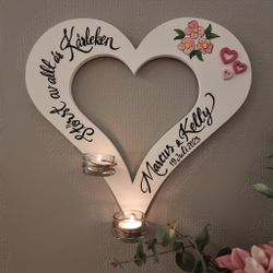 Vägghjärta med dina ord & tankar
