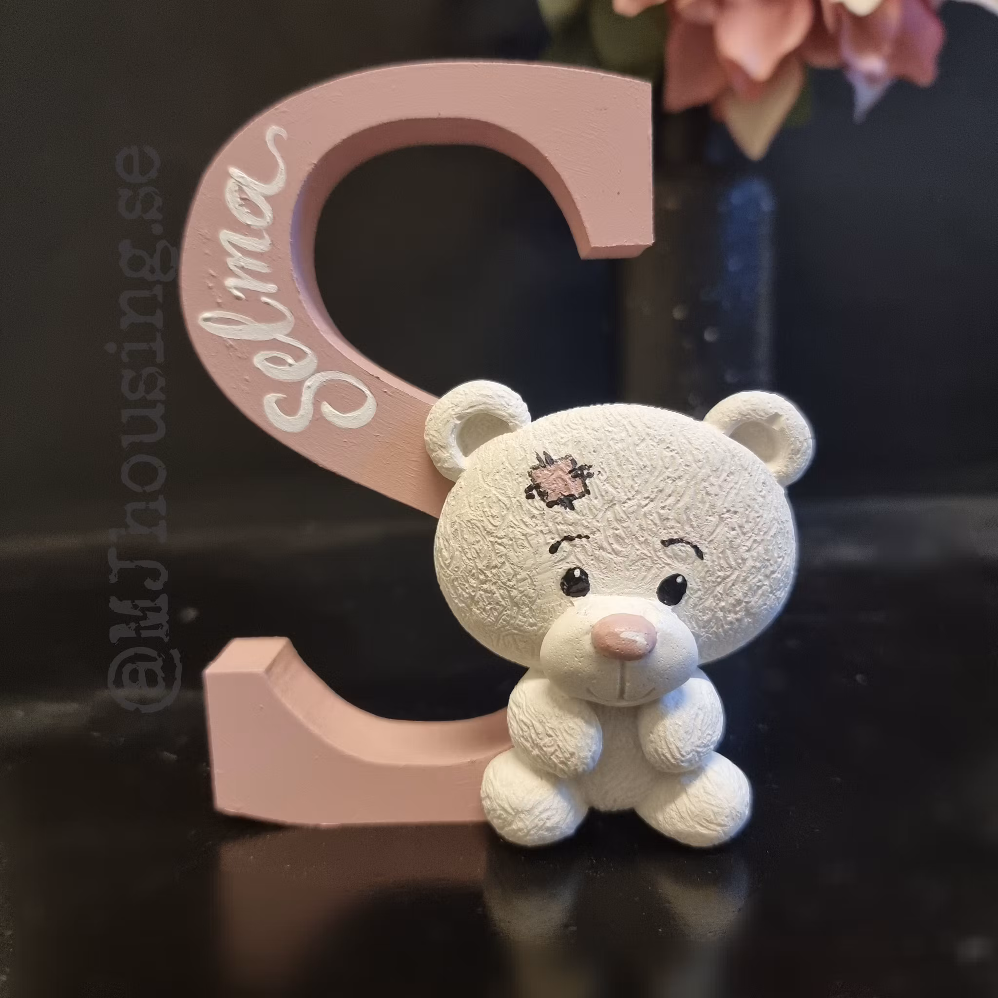 Namndekoration med Nalle