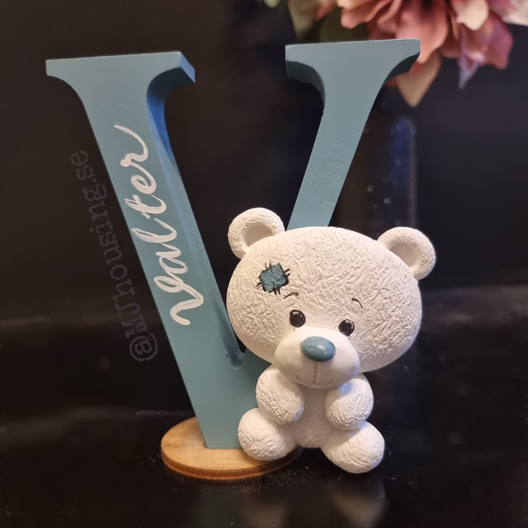 Namndekoration med Nalle