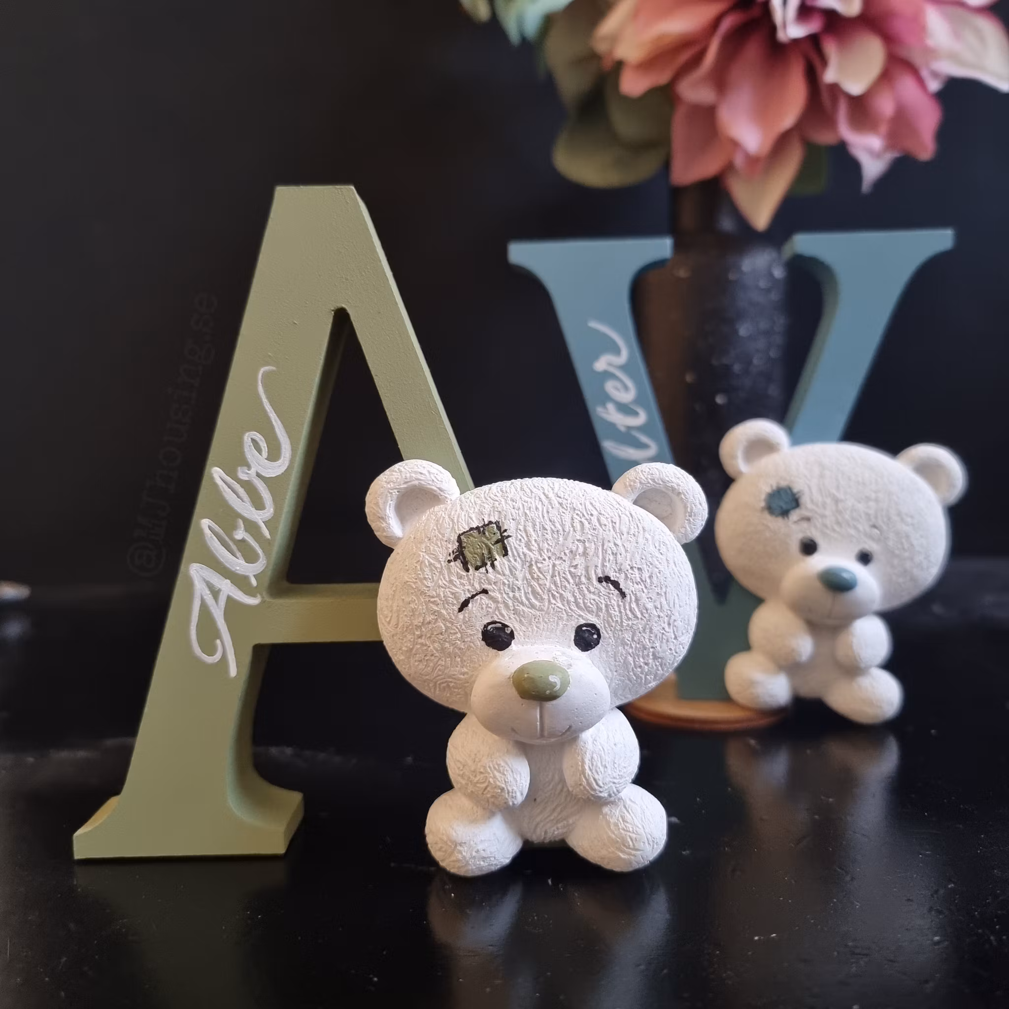 Namndekoration med Nalle