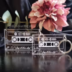 Nyckelring Kassettband