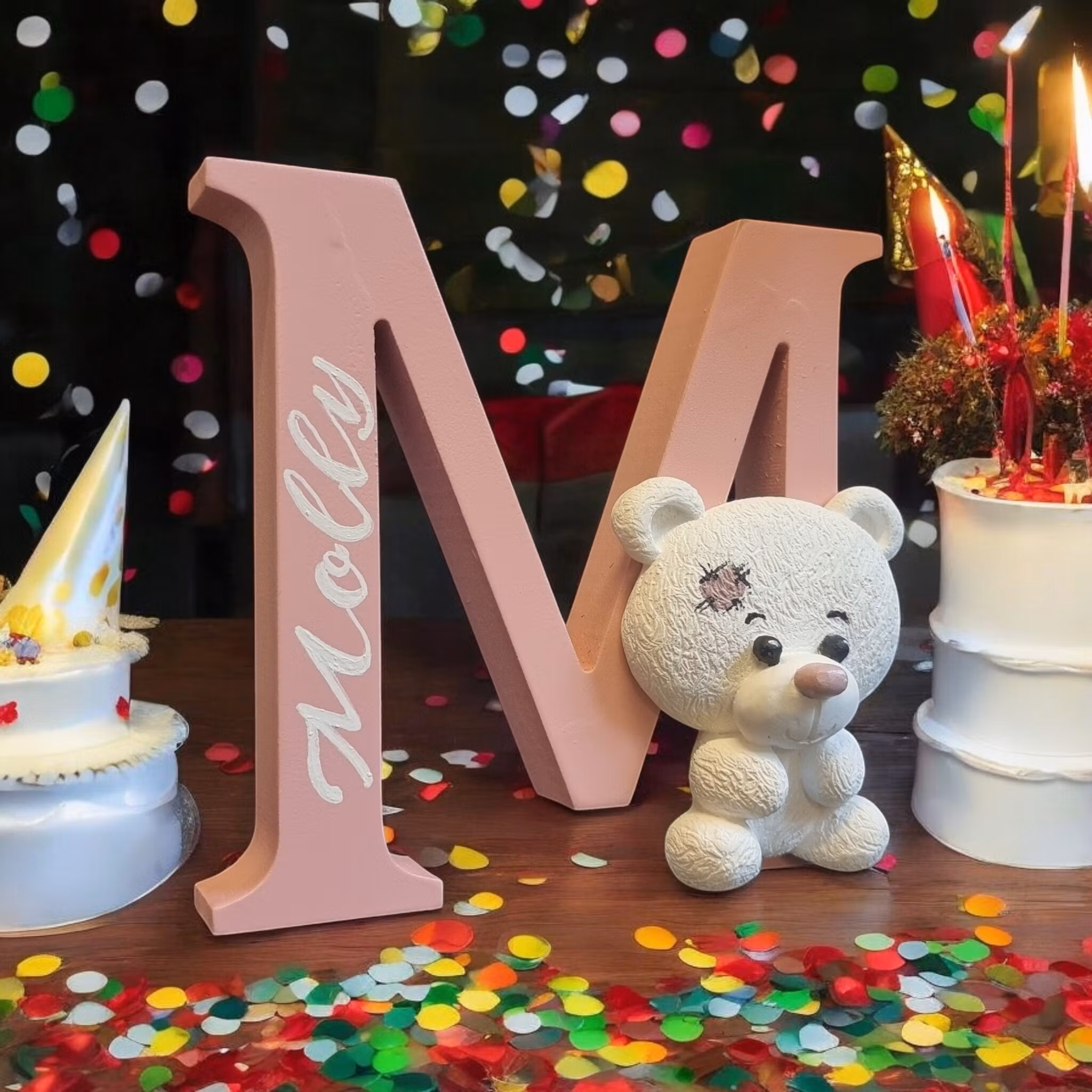 Namndekoration med Nalle