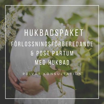 Hukbadspaket - förlossningsförberedande & postpartum