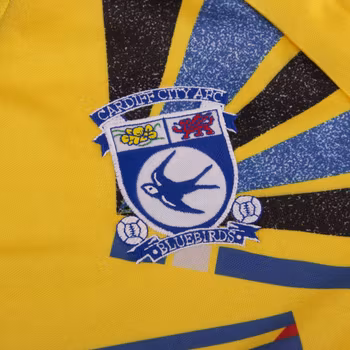 Cardiff City FC 1997-98 Away Retro Football Shirt