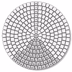 Herregårdstein belegningsstein | Brunmix | 20 x 13,5 x 6 cm, Sirkelpakke