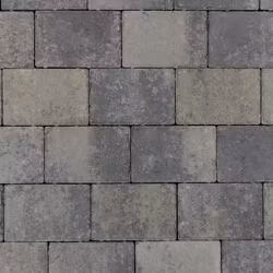 Relieff belegningsstein | Gråmix | 20 x 20 x 6 cm, Kvadrat XL