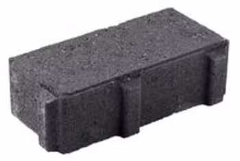 Arena Dren (åpning 8,1%) belegningsstein | Koksgrå | 20 x 10 x 6 cm, Helstein