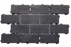 Arena Dren (åpning 8,1%) belegningsstein | Koksgrå | 20 x 10 x 6 cm, Helstein