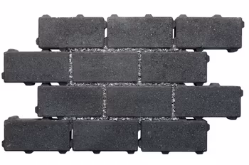 Arena Dren (åpning 8,1%) belegningsstein | Koksgrå | 20 x 10 x 6 cm, Helstein