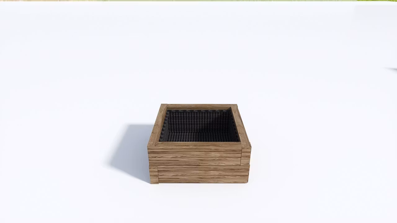 DYRKE Plantekasse 89x89x40 GRÅ
