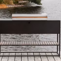 Frittstående kullgrill
