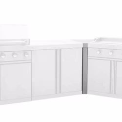 Stainless Collection - Hjørnemodul 45°