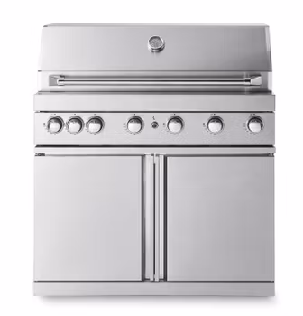 Stainless Collection - Frittstående gassgrill med 6 brennere og infravarme