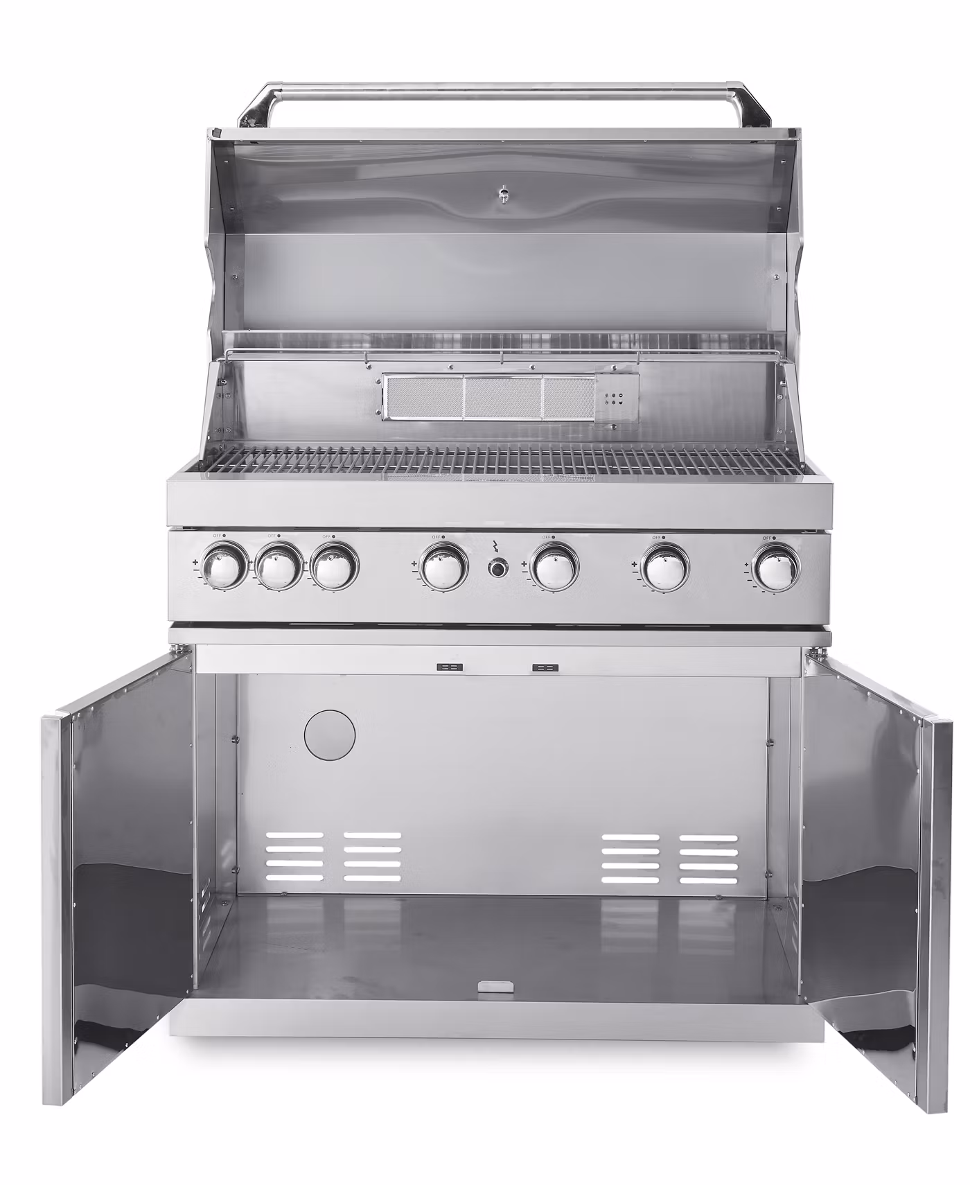 Stainless Collection - Frittstående gassgrill med 6 brennere og infravarme