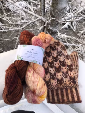 DIY set Lille Katt vuxen - Garn, mönster, markörer, rundsticka mm