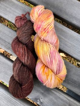 Garnpaket - Kanel & Dusty Roses 100 g