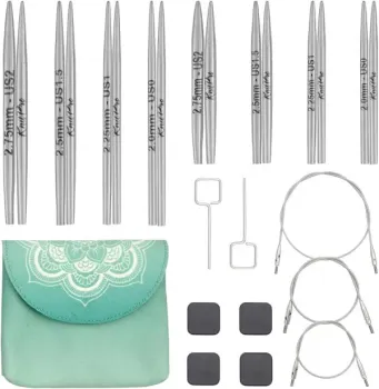 Mindful Petit Mini - Set med ändstickor (8 par 5 & 7,5 cm)