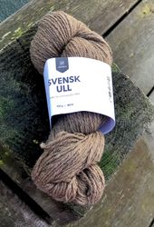 Järbo Svensk ull 3 tr - Log House Brown 100 g