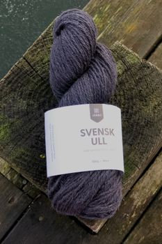 Järbo Svensk ull 3 tr - Swedish Black 100 g