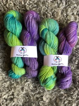 Garnpaket - Spring Kisses & Lavender 100 g