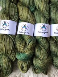 Handfärgad Llama Silk - Herb Garden 50 g