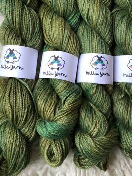 Handfärgad Llama Silk - Herb Garden 50 g