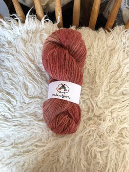 Milla Svensk DK - Pink Brick (på ljusgrå) 100 g