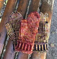 Garnpaket - Vanten Randiga Ränder - garn & mönster - Milla Yarn
