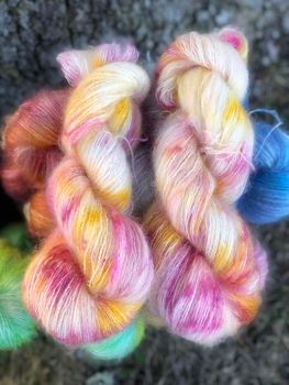 Milla Silk/Mohair - Nyponros 50 g